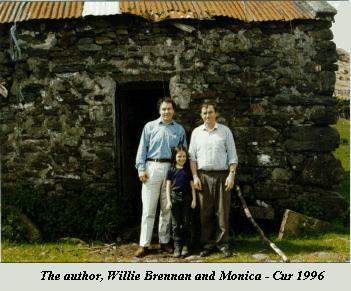 The author, Willie Brennan and Monica - Cur 1996