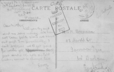 Postcard from field