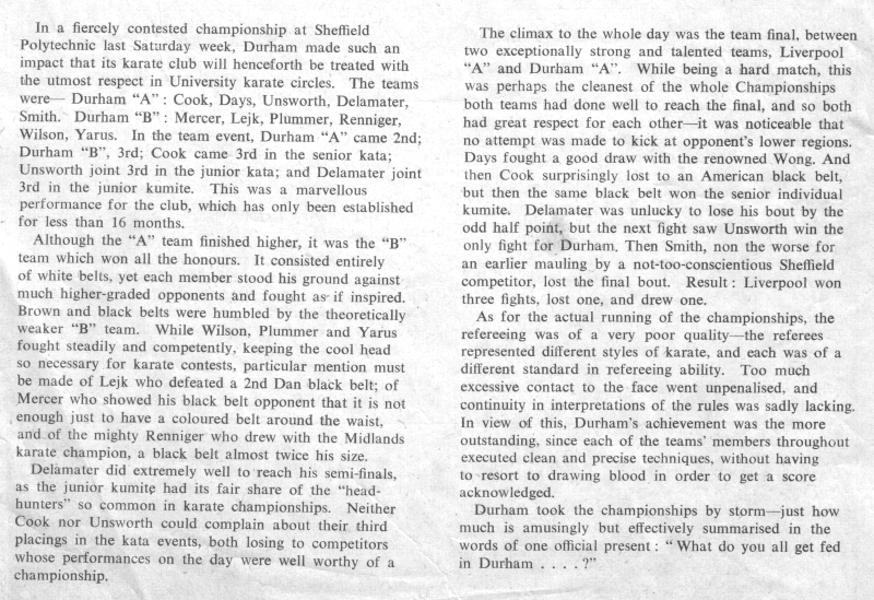 1972 BUKF report