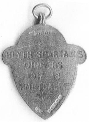 Alfred Woods Cup - winners medal (rear)
