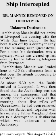 Archbishop Mannix report