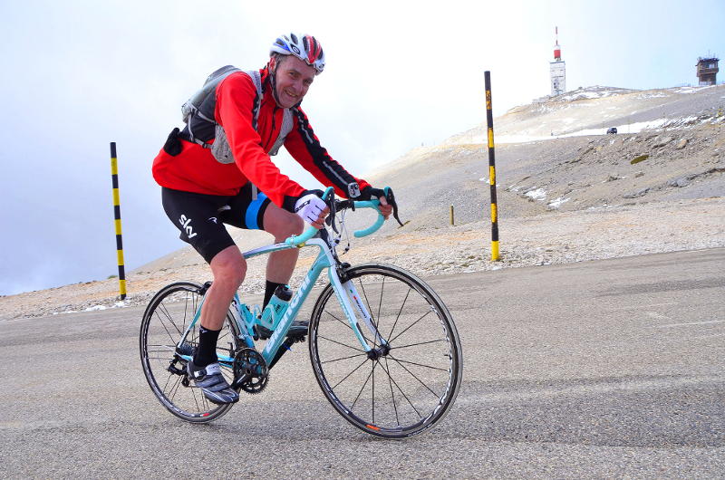 climbing Mont Ventoux